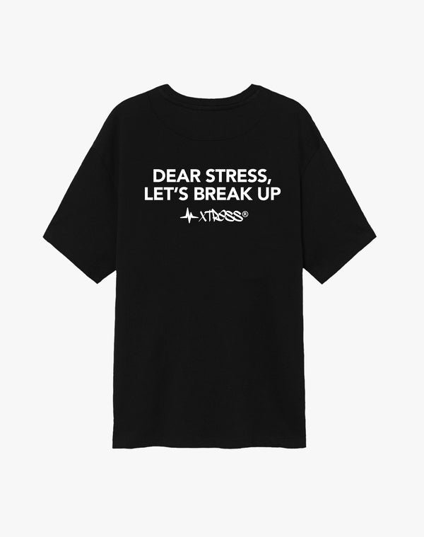 DEAR STRESS BLACK TEE